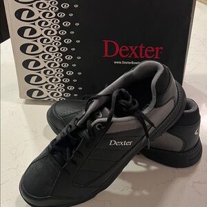 Dexter Black and Gray Men's Athletic Bowling Shoes
